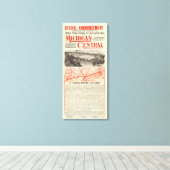 Michigan Central Railroad Canvas Afdruk (Insitu (Houten vloer))