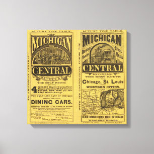 Michigan Central Railroad Canvas Afdruk