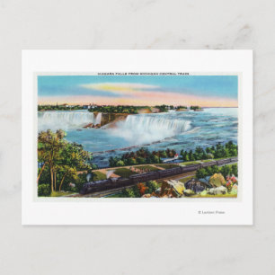 Michigan Central Train Uitzicht van Niagara-Herfst Briefkaart