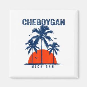 Michigan Cheboygan Oceaan Surfen Surfplankrijden Magneet