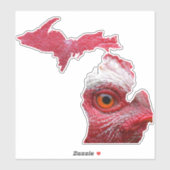 Michigan Chicken Sticker (Vel)