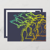 michigan chill blur briefkaart (Voorkant / Achterkant)