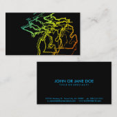 michigan chill blur visitekaartje (Voorkant / Achterkant)