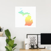 michigan chill fade poster (Thuiskantoor)