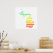 michigan chill fade poster (Keuken)