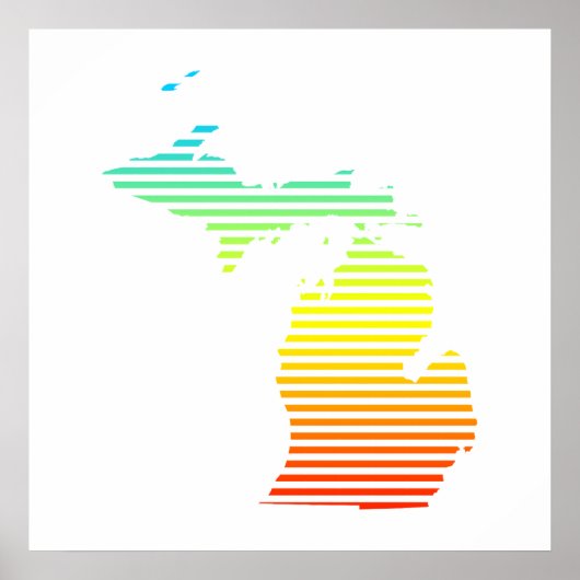michigan chill fade poster (Voorkant)
