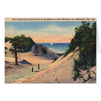 Michigan City Indiana Sand Dunes 1940
