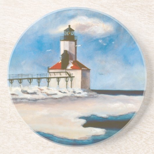 Michigan City Light Onderzetter (Voorkant)