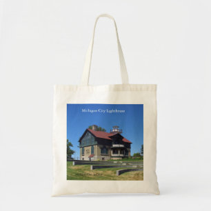 Michigan City Lighthouse canvas tas
