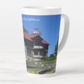 Michigan City Lighthouse latte mug (Angle droit)