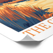 Michigan de Grote Meren Staat Verenigde Staten Tra Poster (Hoek)