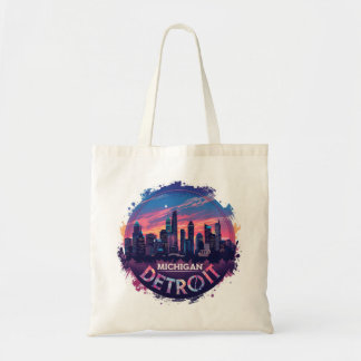 MICHIGAN DETROIT Silhouette Huwelijksfavoriet Tote Bag
