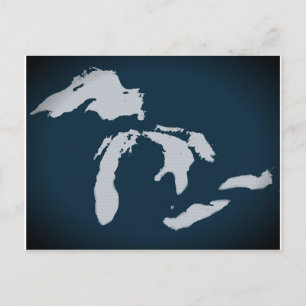Michigan en de Grote Meren Briefkaart