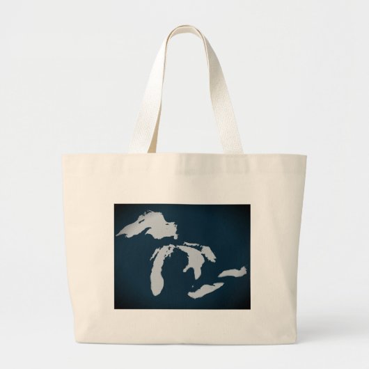 Michigan en de Grote Meren Grote Tote Bag (Voorkant)