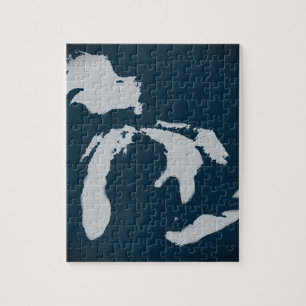 Michigan en de Grote Meren Legpuzzel