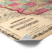 Michigan en Wisconsin Poster (Hoek)