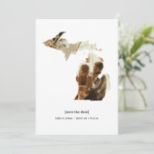 Michigan Enregistrer la date Carte photo (Debout devant)