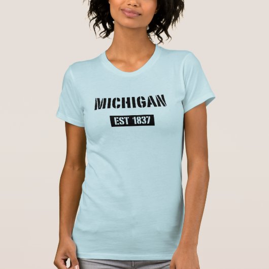 Michigan EST 1837 T-Shirt (Voorkant)