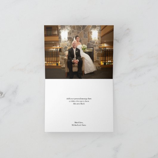 Michigan États-Unis Mariage d'avion Merci (Intérieur)