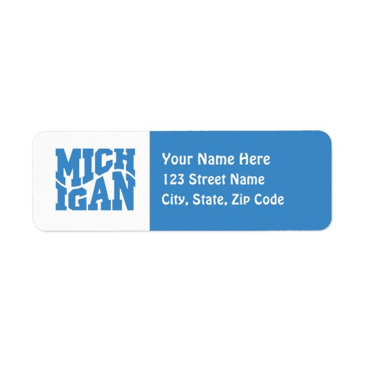 Michigan Etiket (Voorkant)