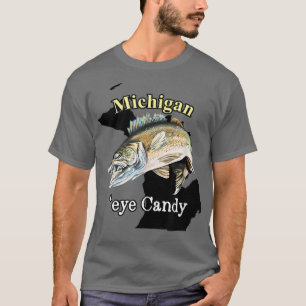 Michigan Eye Snoep Funny Walleye 801 T-shirt