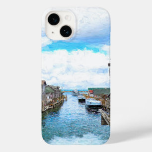 Michigan Fish Town Painting Case-Mate iPhone 14 Hoesje