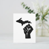 Michigan Fist Briefkaart (Staand voorkant)