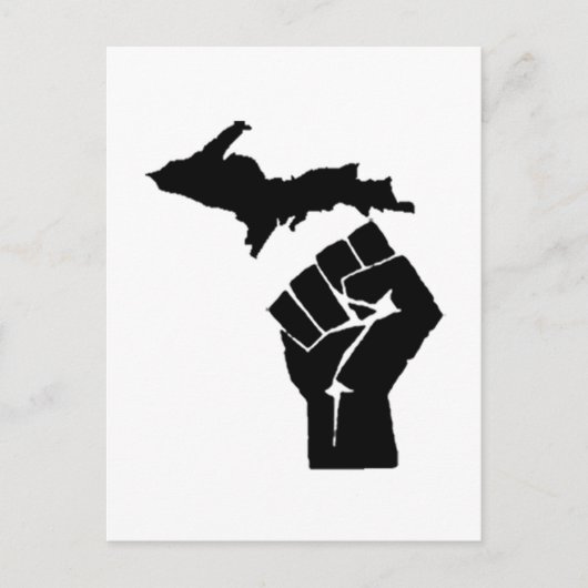 Michigan Fist Briefkaart (Voorkant)