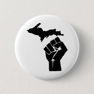 Michigan Fist Ronde Button 5,7 Cm