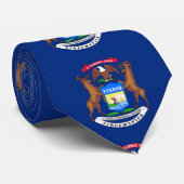 Michigan flag, American state flag Stropdas (Opgerold)