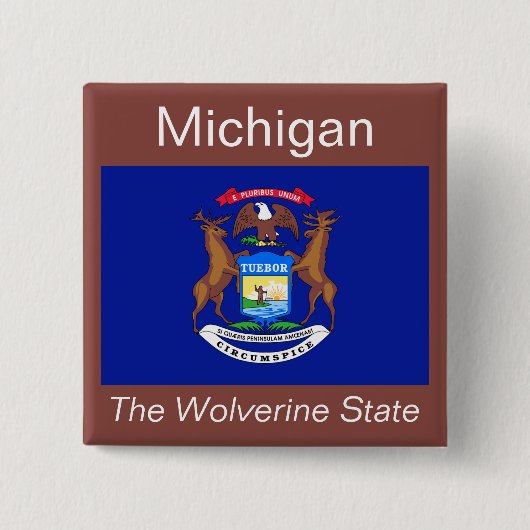 Michigan Flag Button (Voorkant)