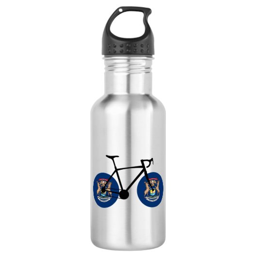 Michigan Flag Cycling Waterfles (Voorkant)