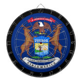 Michigan Flag Dartboard & Michigan/USA-spelboard Dartbord (Voorkant)