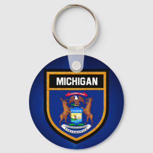 Michigan Flag Sleutelhanger