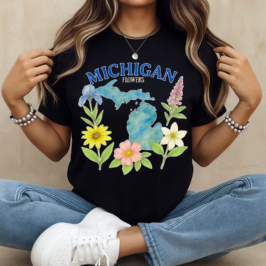 Michigan Fleurs T-Shirt imprimé floral