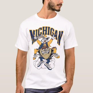 Michigan Football stijl Crewneck T-shirt