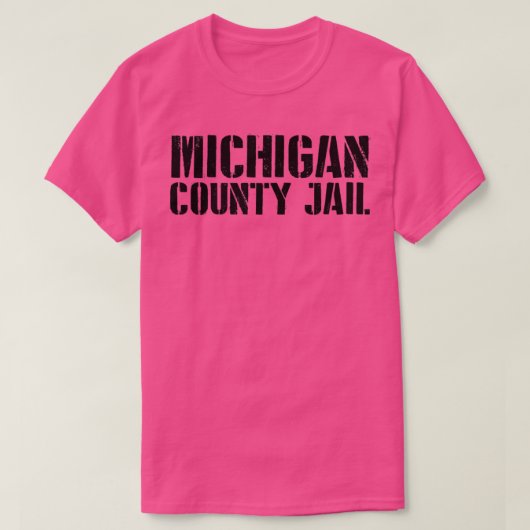 Michigan gevangenis grappig t-shirt (Design voorkant)