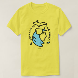 Michigan - Grab Life by Hand™ Fish T-Shirt