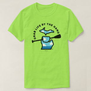 Michigan Grab Life by the Hand™ Paddle Sky T-Shirt