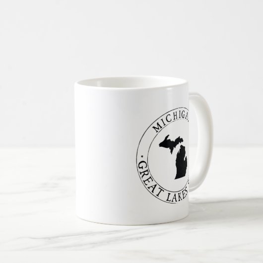 Michigan Great Lake State Mug (Devant droit)