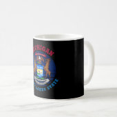 MICHIGAN GREAT LAKES STATE FLAG KOFFIEMOK (Voorkant rechts)