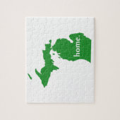 Michigan Green Home Silhouette Jigsaw Puzzle (Vertical)