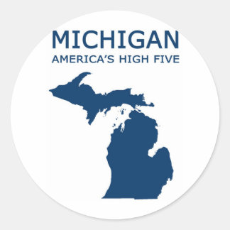 Michigan H5 Ronde Sticker