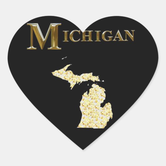 MICHIGAN HART STICKER (Voorkant)