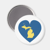 Michigan : Heart Magnet (Recto/Verso)