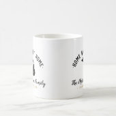 Michigan Home Sweet Home Famille Monogramme Mug (Centre)