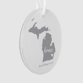 Michigan Hometown Personalized Ornament (voorkant)