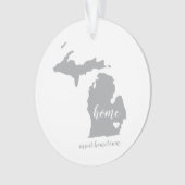 Michigan Hometown Personalized Ornament (voorkant)