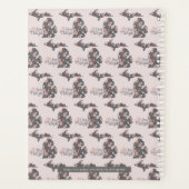 Michigan I Love Pink Brown Pattern Floral Planner (Achterkant)