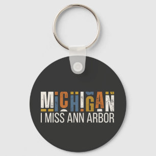 Michigan Ik Mis Ann Arbor Sleutelhanger